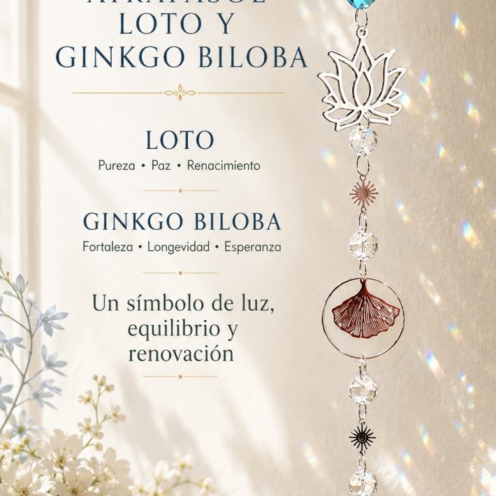 Atrapasol Ginkgo Bilova Turquesa