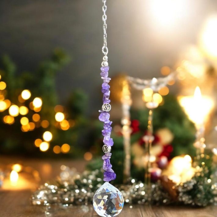 Atrapasol cuarzo Amatista