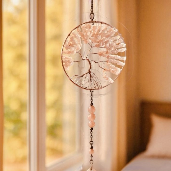 Arbol de La Vida Cuarzo Rosa