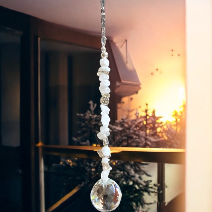 Atrapasol cuarzo blanco