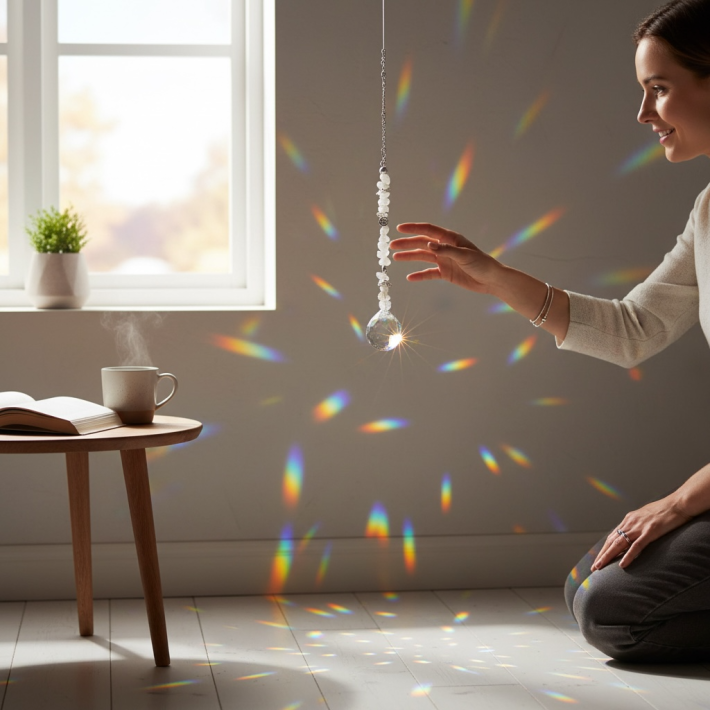 Atrapasol cuarzo blanco