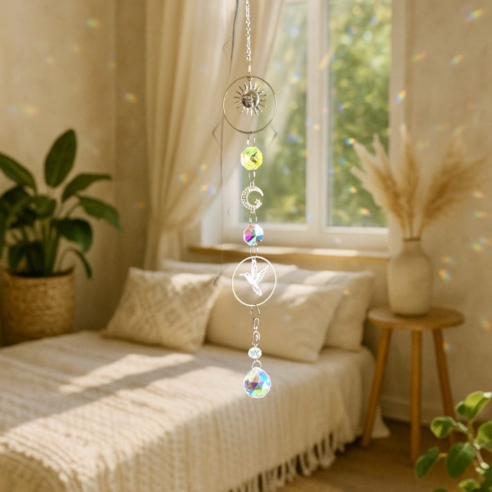 Atrapasol colibrí plateado