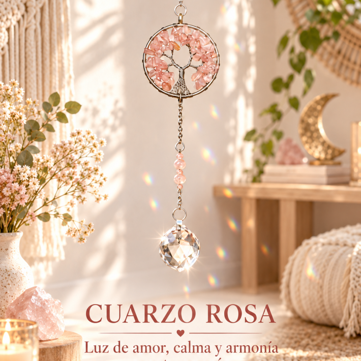 Arbol de la vida Cuarzo Rosa