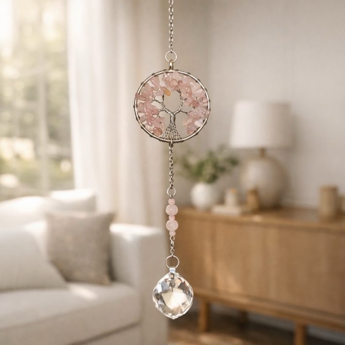 Arbol de la vida Cuarzo Rosa