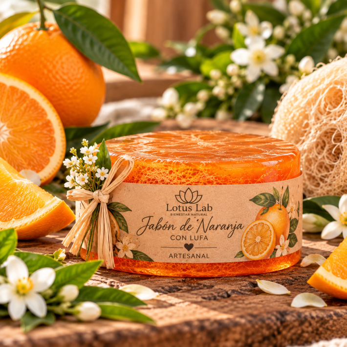 Jabón de Naranja con Lufa
