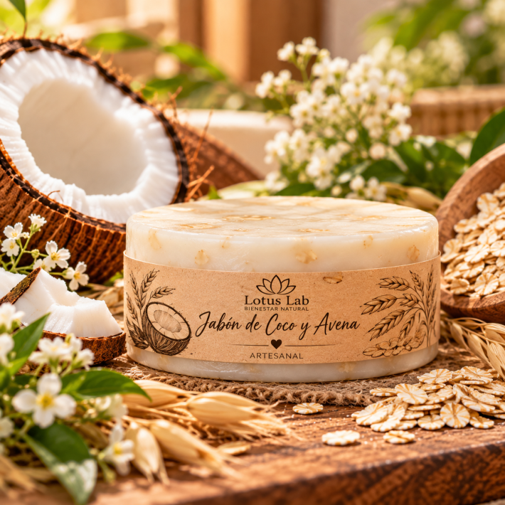 Jabon de Coco y Avena