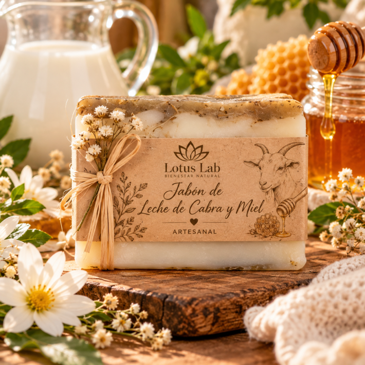 Jabón de leche de cabra y miel
